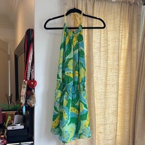 Colorful Halter Dress